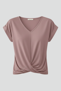 Zachte blouse met V-hals