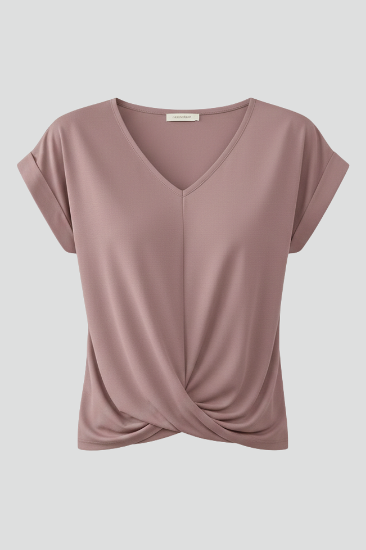 Zachte blouse met V-hals