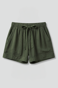 Luchtige short met koord
